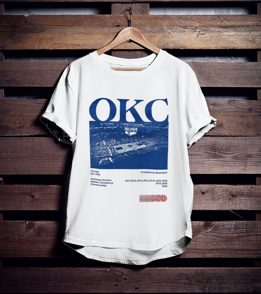 Oklahoma City Thunder Basketball Team OKC Thunder Nike NBA T-Shirt