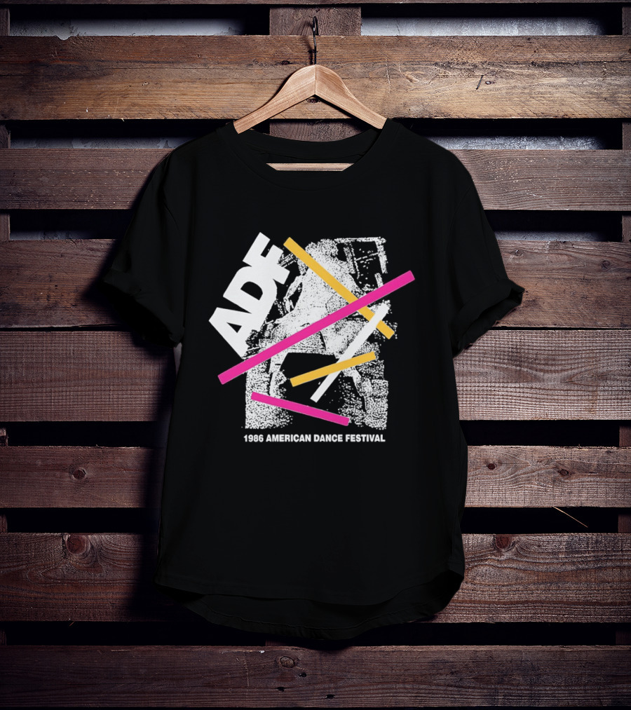 ADF 1986 American Dance Festival Bold Geometric Stripes T-Shirt