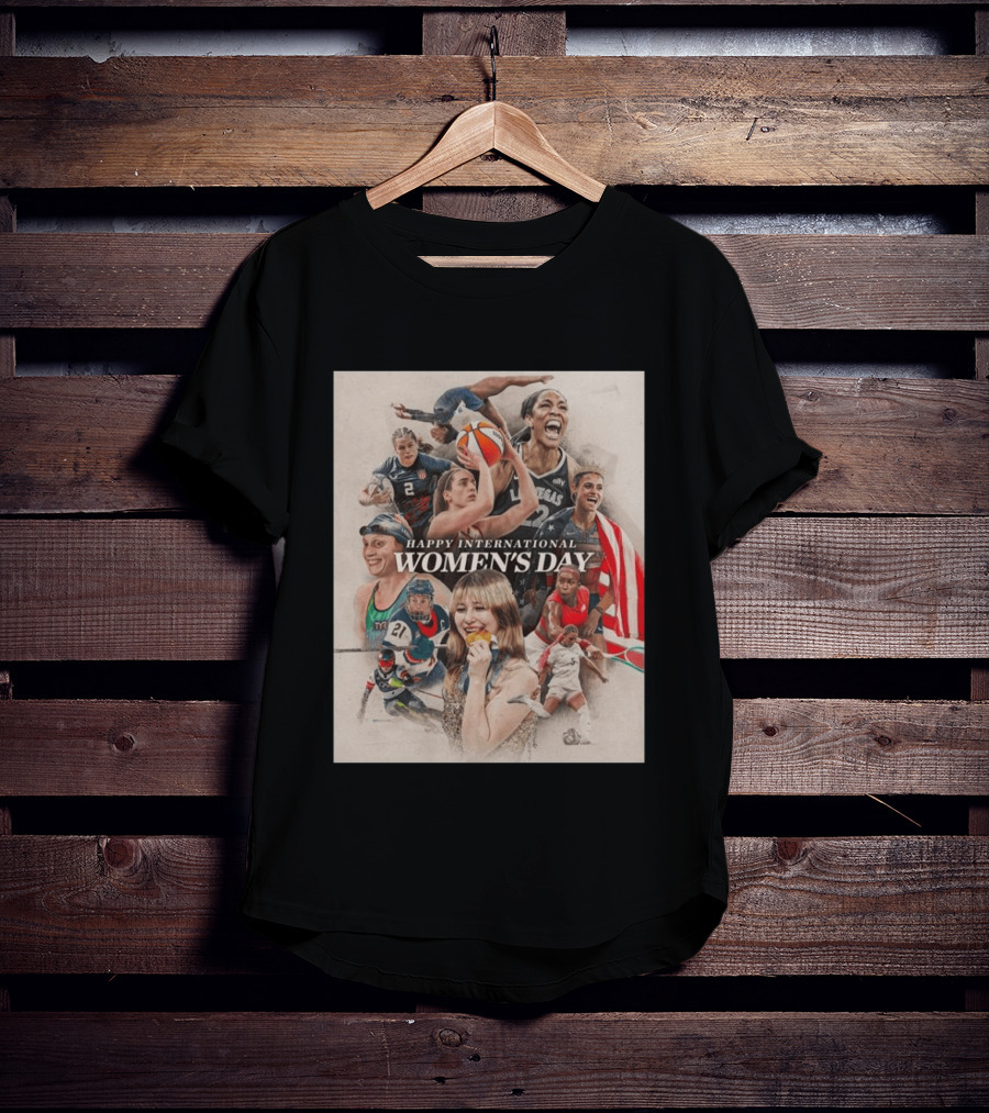 Happy International Women's Day Celebrating Athletic Excellence US Olympics 2026 T-Shirt