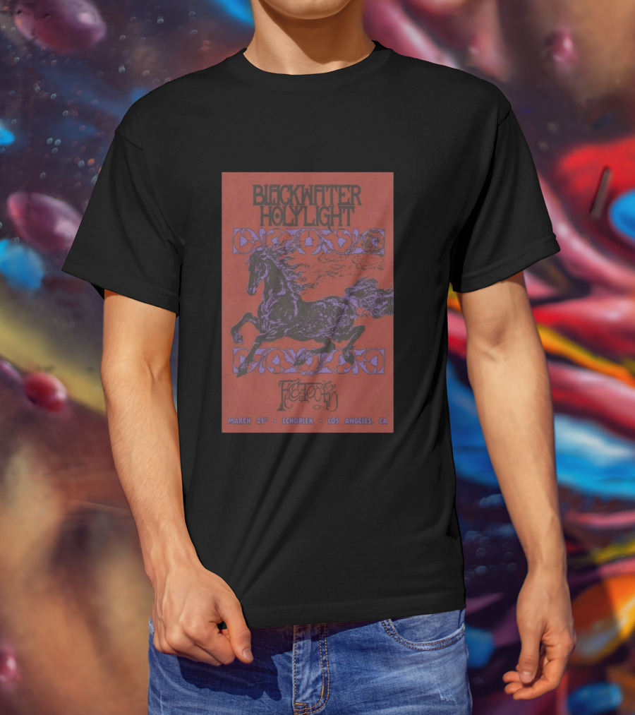 Blackwater Holylight March 21st Echoplex Los Angeles CA With Fleshed Out T-Shirt
