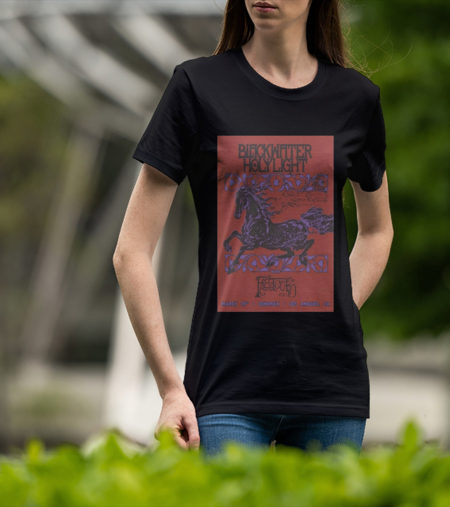 Blackwater Holylight March 21st Echoplex Los Angeles CA With Fleshed Out T-Shirt