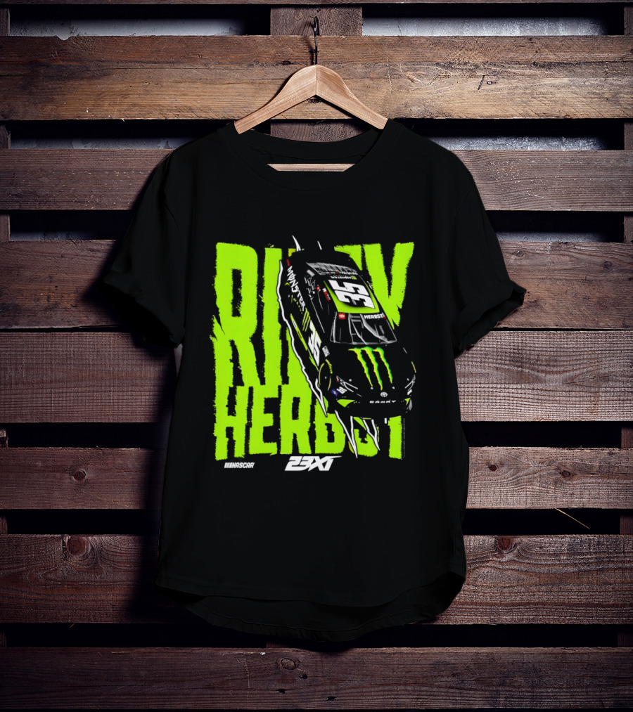 Riley Herbst No 35 Toyota Camry Monster Energy Racing 23XI NASCAR T-Shirt