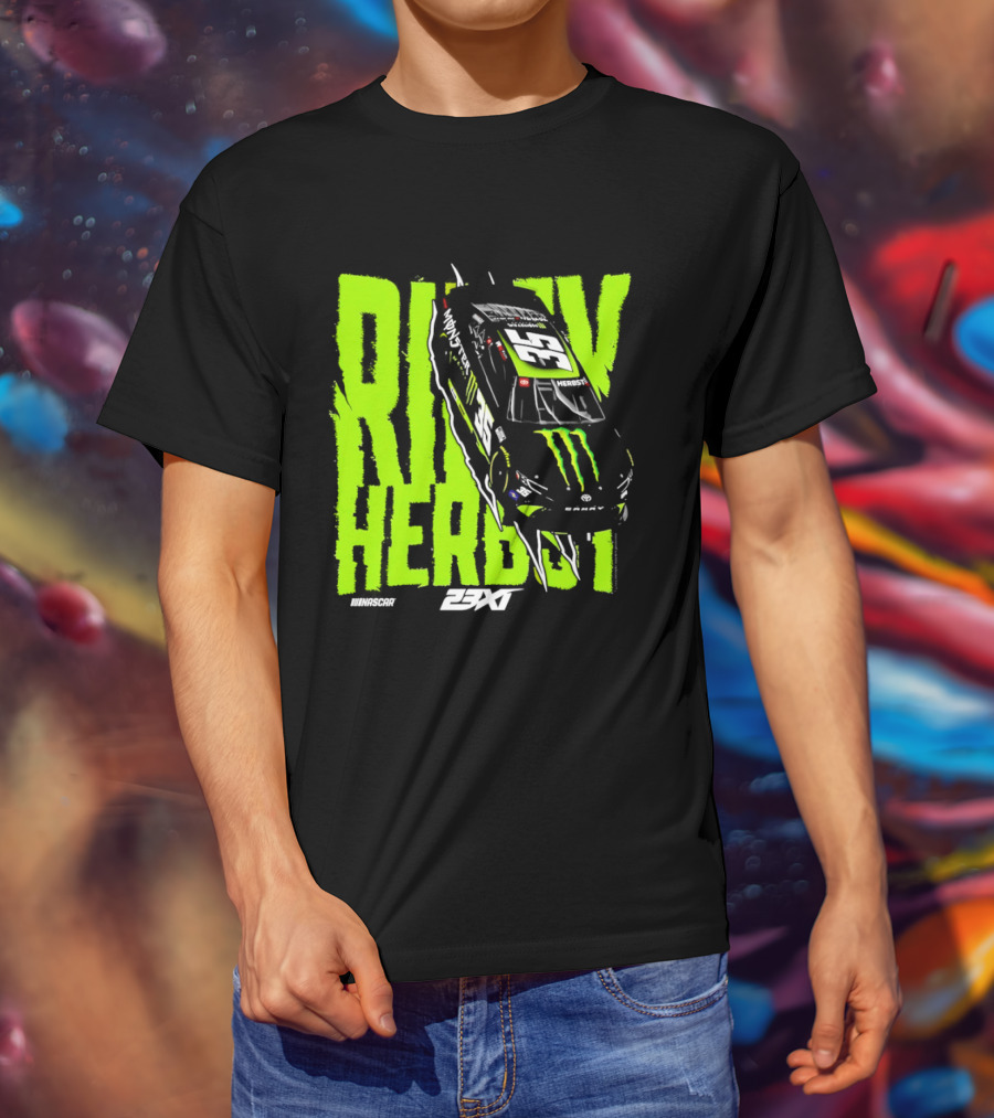 Riley Herbst No 35 Toyota Camry Monster Energy Racing 23XI NASCAR T-Shirt