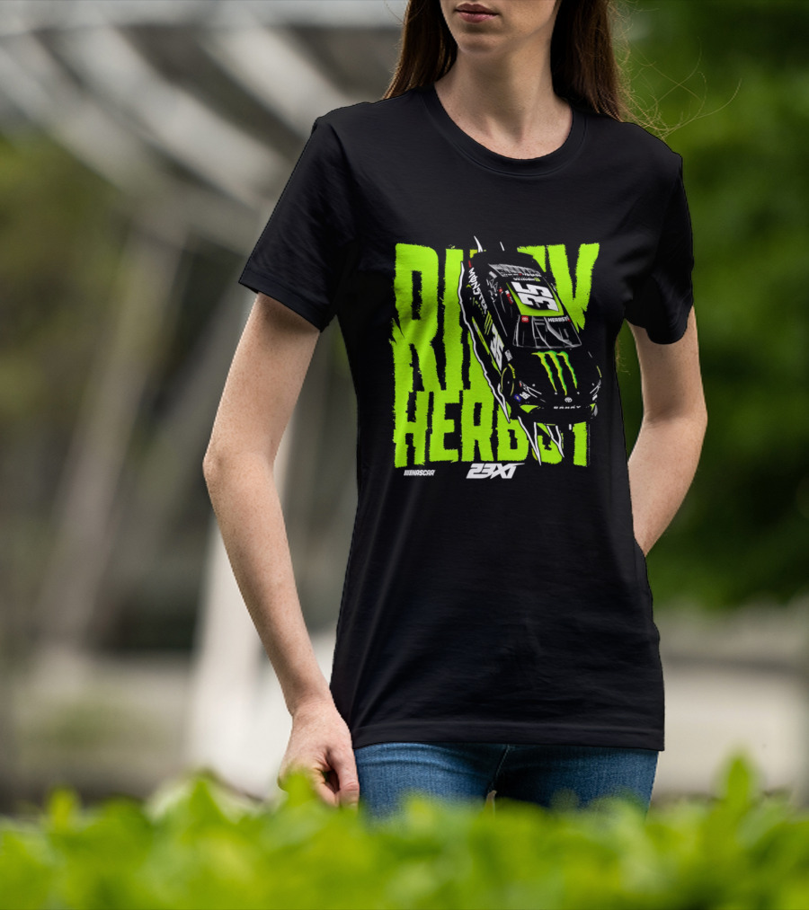 Riley Herbst No 35 Toyota Camry Monster Energy Racing 23XI NASCAR T-Shirt