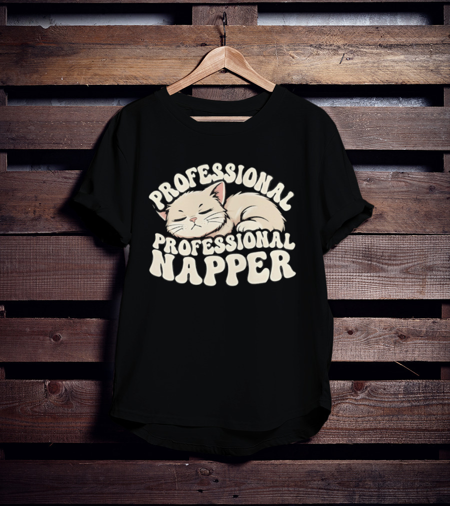 Professional Napper Cat Sleeping Cozy T-Shirt
