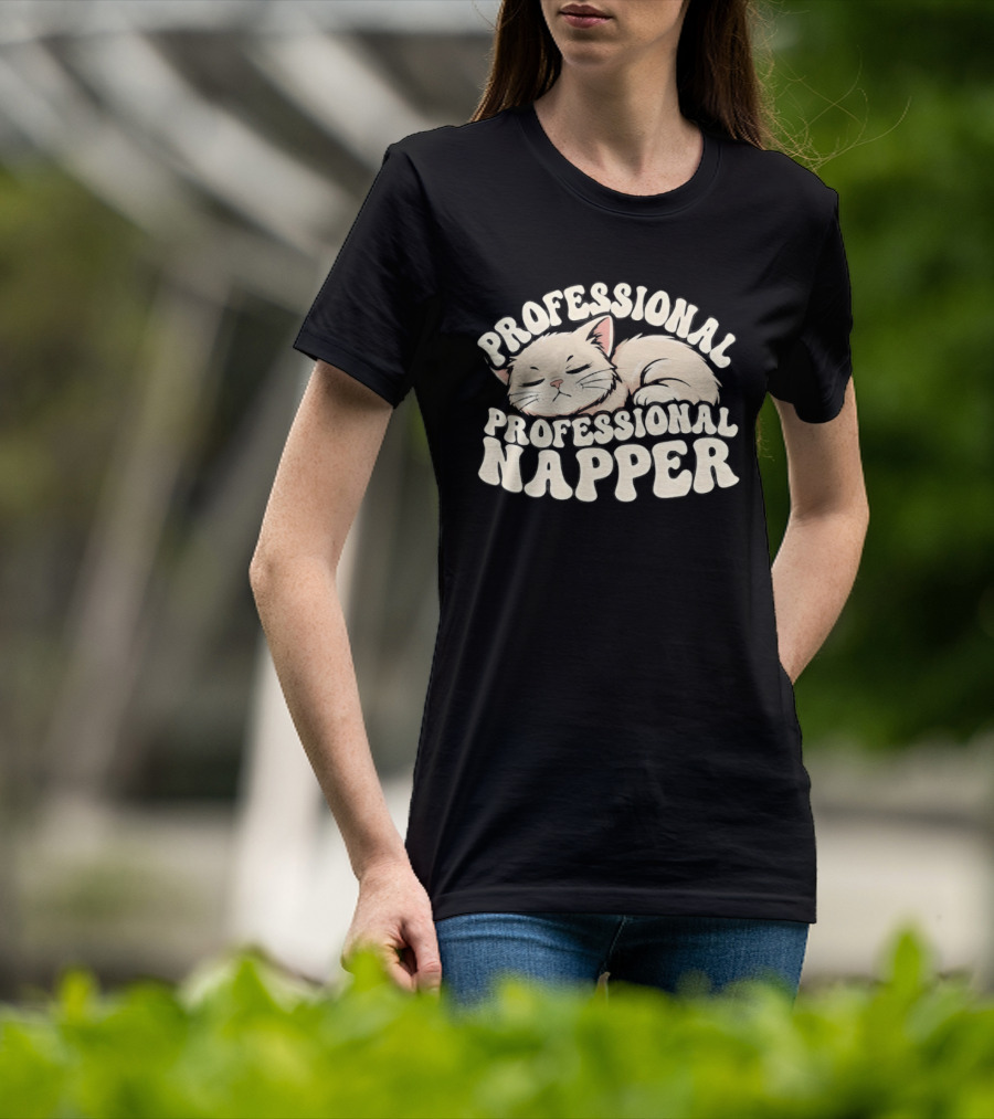 Professional Napper Cat Sleeping Cozy T-Shirt