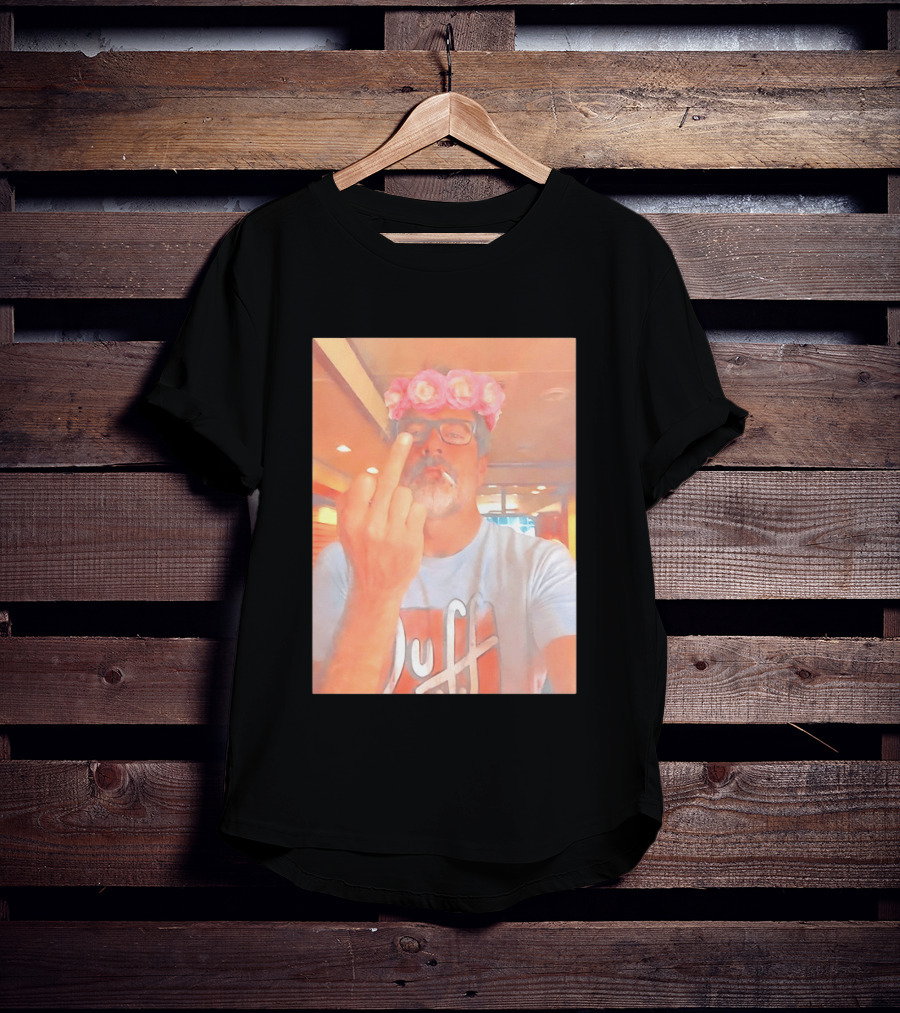 Jeffrey Dean Morgan The Walking Dead Negan Roses And The Middle Finger T-Shirt