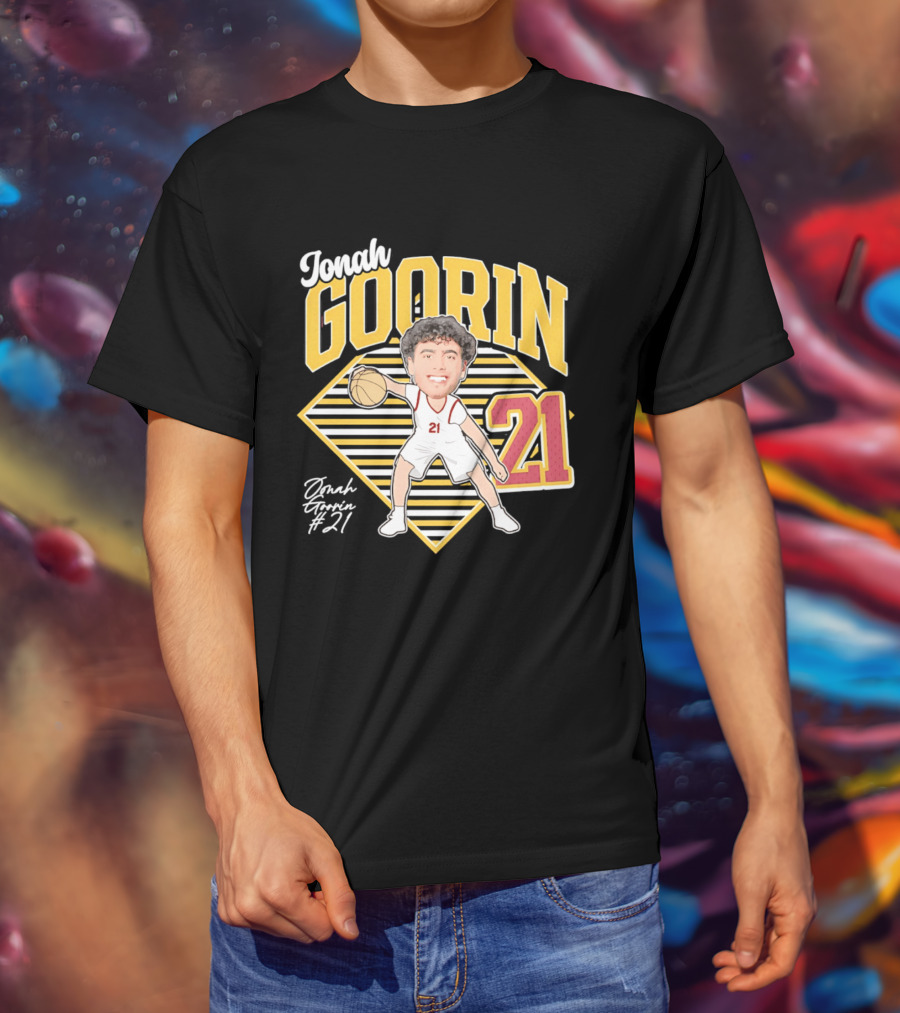 Jonah Goorin Basketball Caricature 21 USC Trojans 2026 T-Shirt