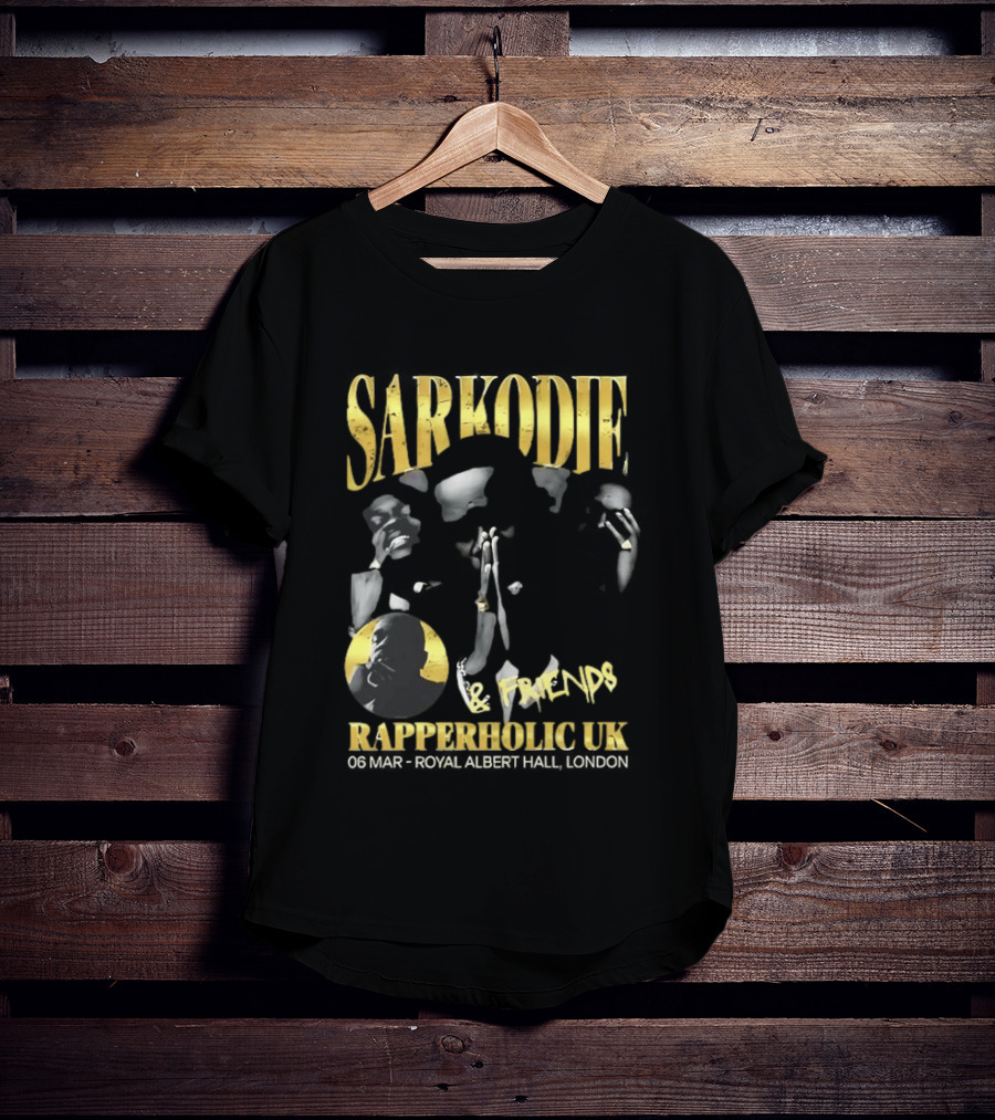 Sarkodie And Friends Rapperholic UK Made Of Black London 2015 T-Shirt