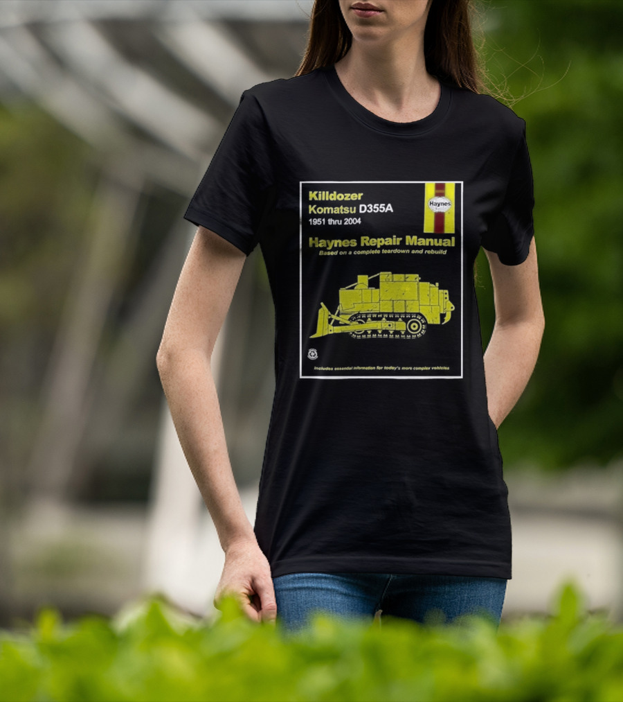 Killdozer Komatsu D355A Haynes Manual 2004 Colorado Rampage Event T-Shirt