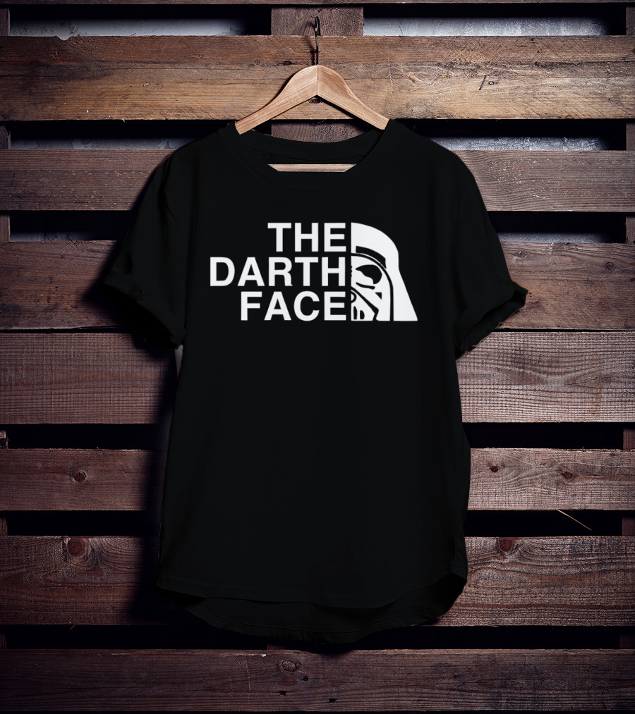 The Darth Face Half Helmet Jedi Sith T-Shirt