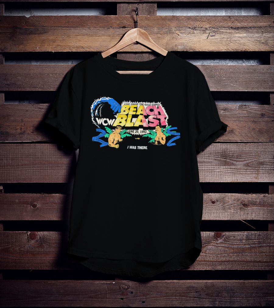 WCW Beach Blast June 20 1992 Ricky The Dragon Steamboat Vs Ravishing Rick Rude Live Event T-Shirt