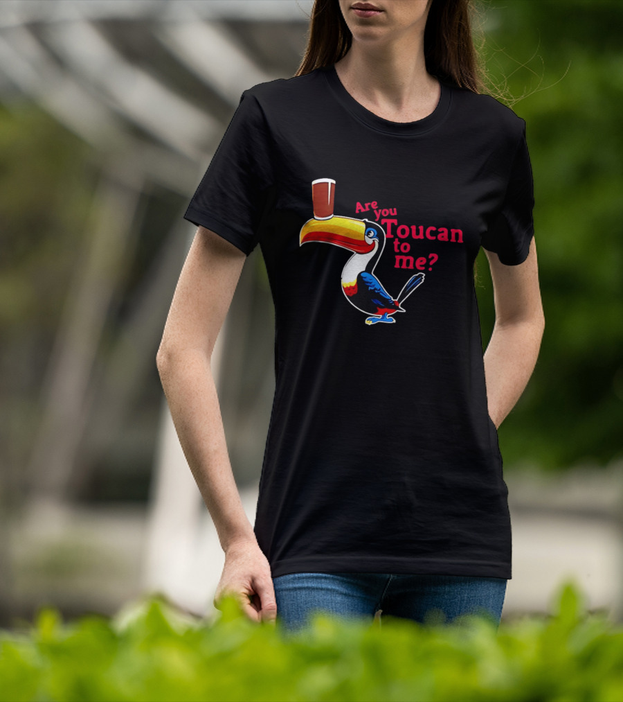 Are You Toucan To Me Toucan Holding Coffee Glass T-Shirt