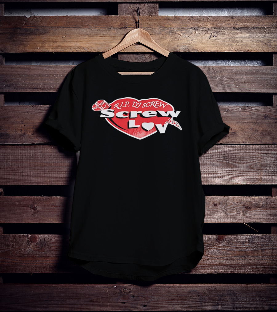 RIP DJ Screw Screw Love Heart T-Shirt