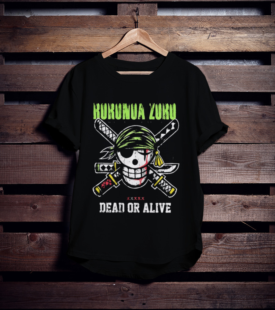 Roronoa Zoro Skull Three Swords Dead Or Alive T-Shirt