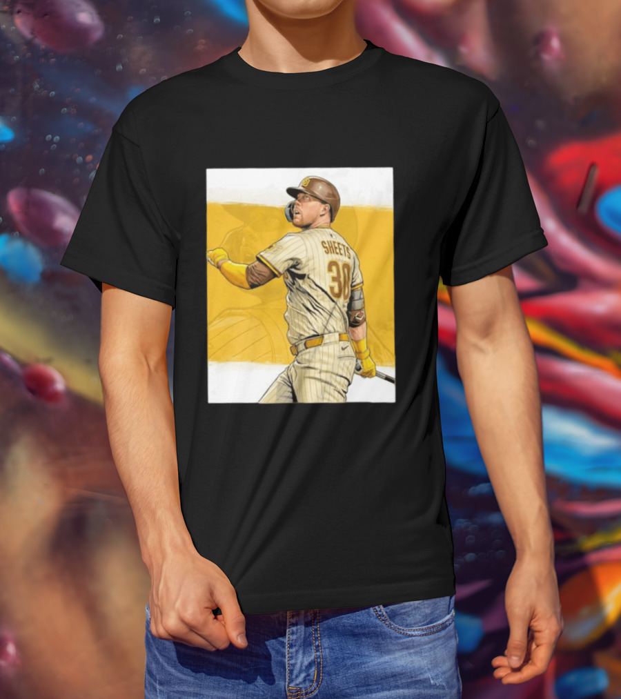 San Diego Padres Sheets 30 Baseball Player Action T-Shirt
