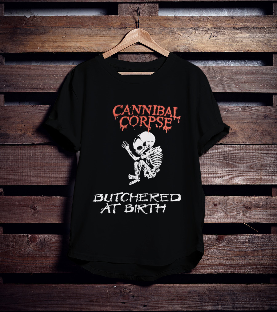 Cannibal Corpse Butchered At Birth Skeleton T-Shirt