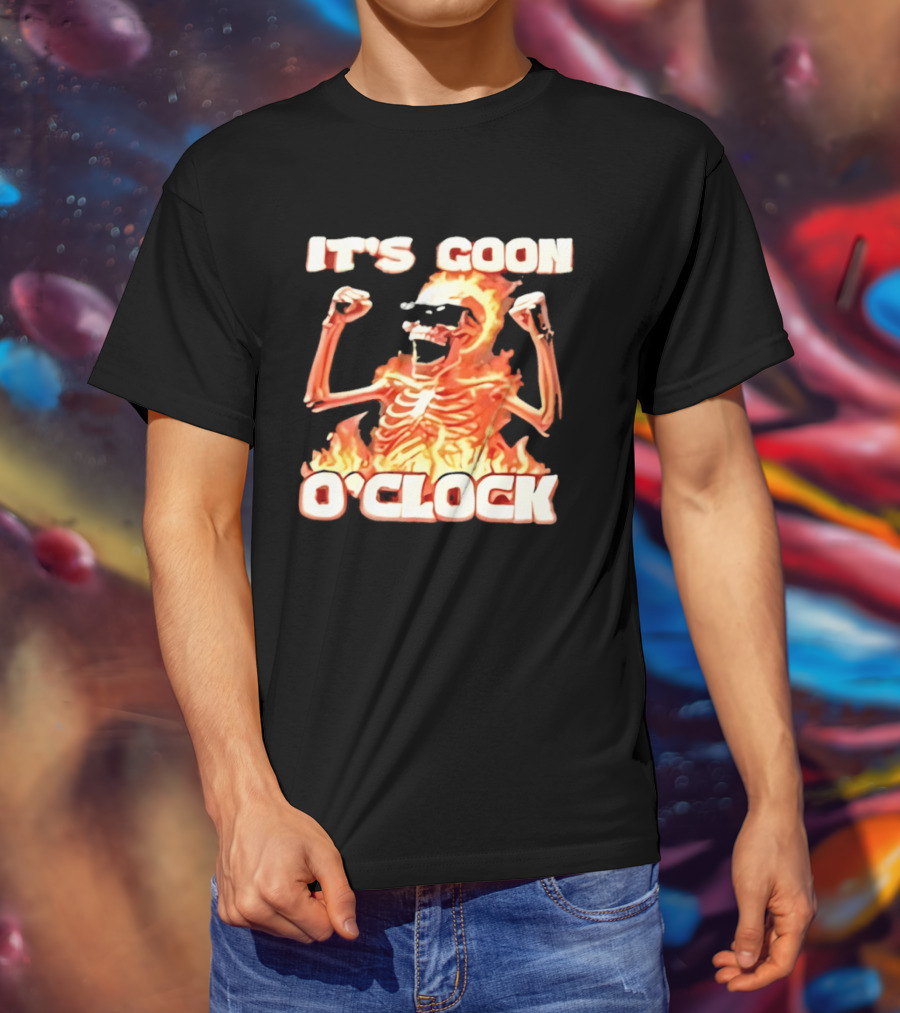 It's Goon O' Flaming Skeleton Fist Pump T-Shirt