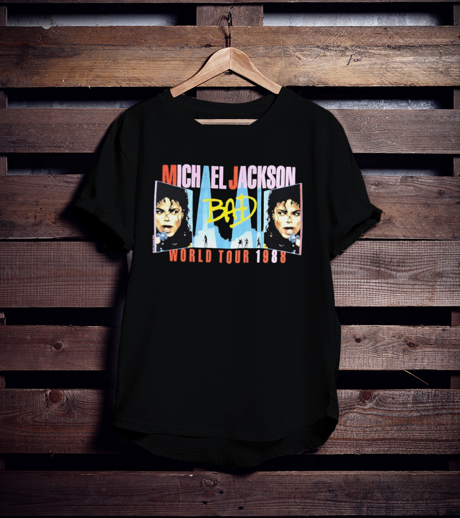 Michael Jackson Bad World Tour 1988 T-Shirt