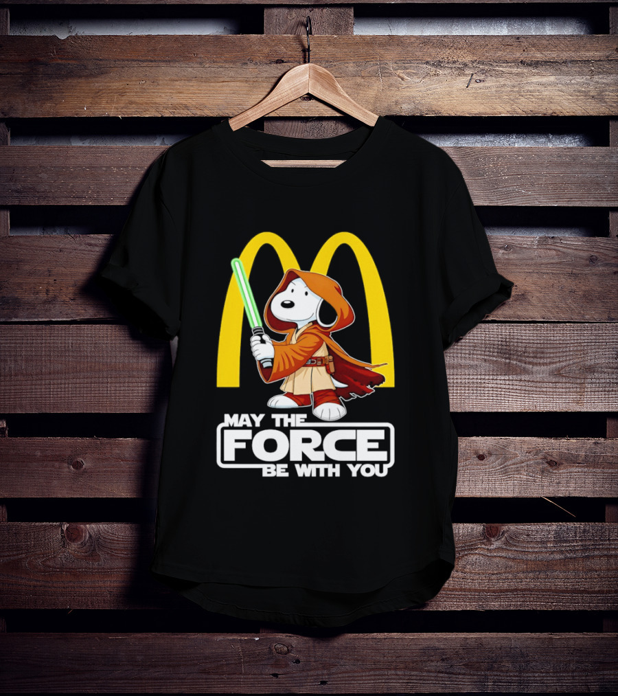 May The Force Be With You Snoopy Jedi McDonald's T-Shirt
