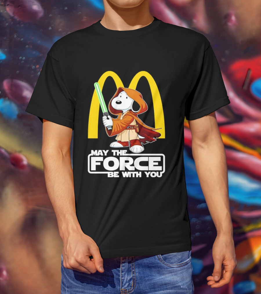 May The Force Be With You Snoopy Jedi McDonald's T-Shirt