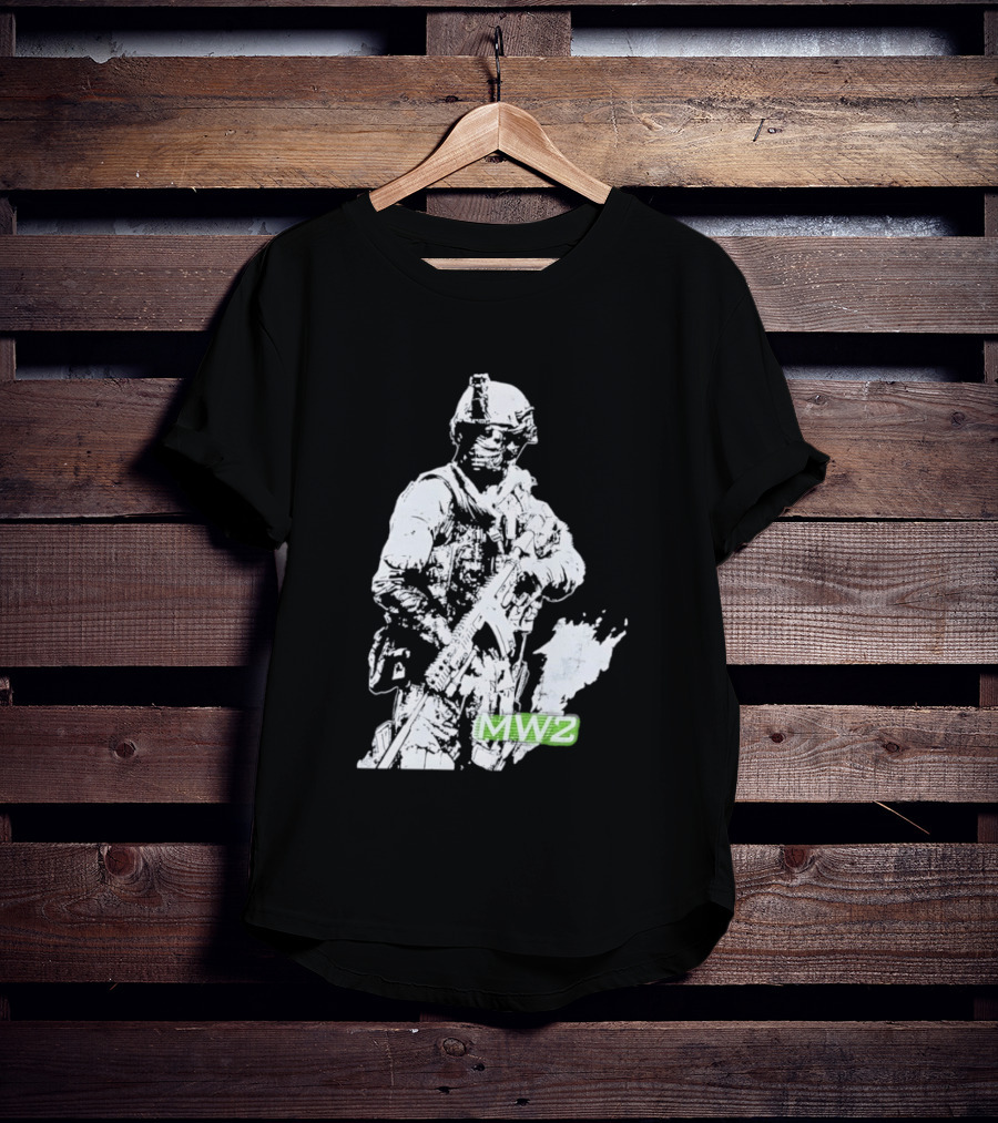 MW2 Modern Warfare Soldier Tactical Artwork Pixel T-Shirt