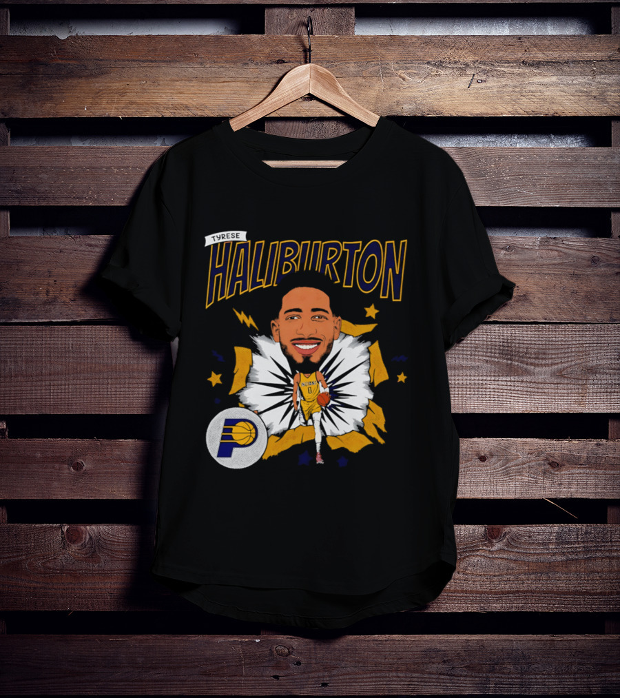 Haliburton Indiana Pacers Basketball Stars T-Shirt