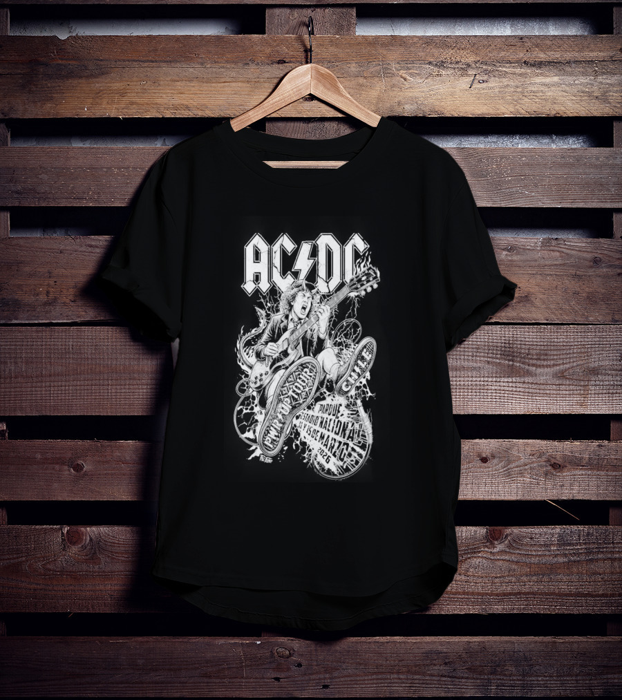 AC DC Estadio Nacional Chile March 11 15 2026 Tour T-Shirt