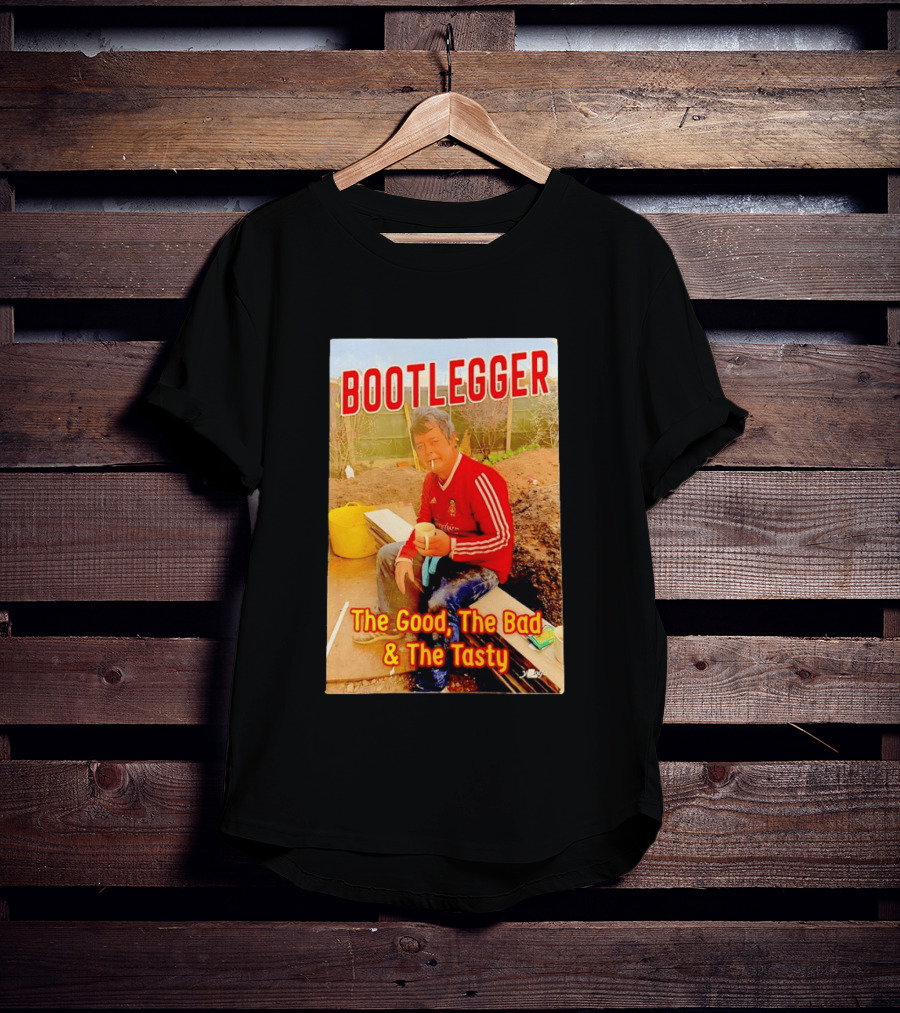 Bootlegger The Good The Bad And The Tasty Football Fan In Red Soccer Jersey T-Shirt