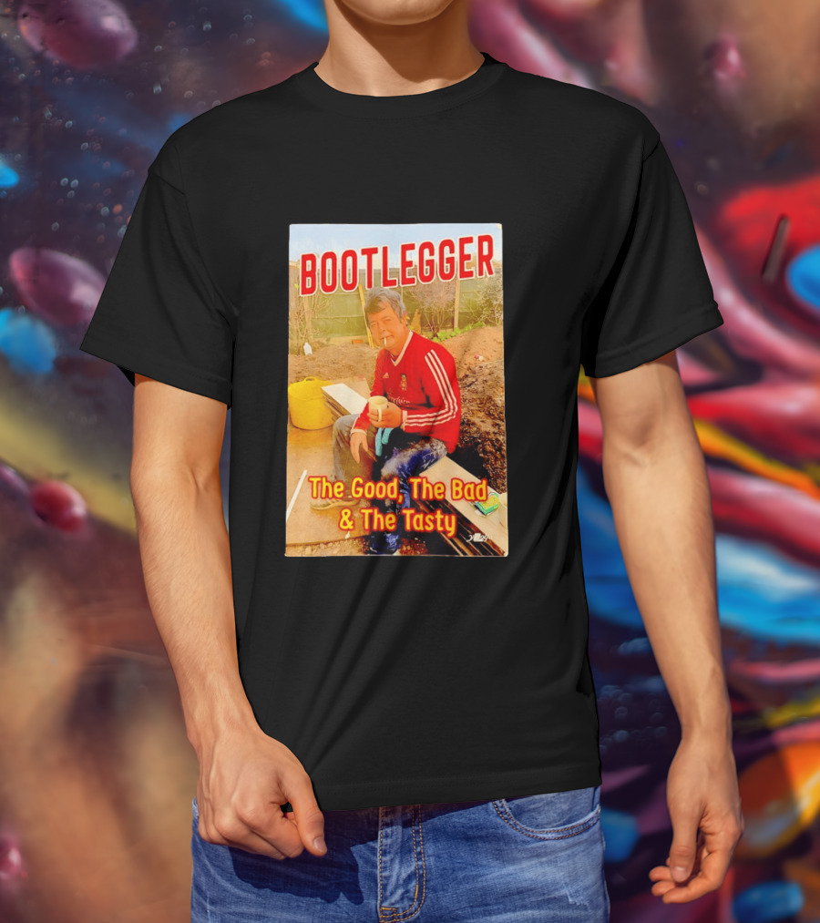 Bootlegger The Good The Bad And The Tasty Football Fan In Red Soccer Jersey T-Shirt