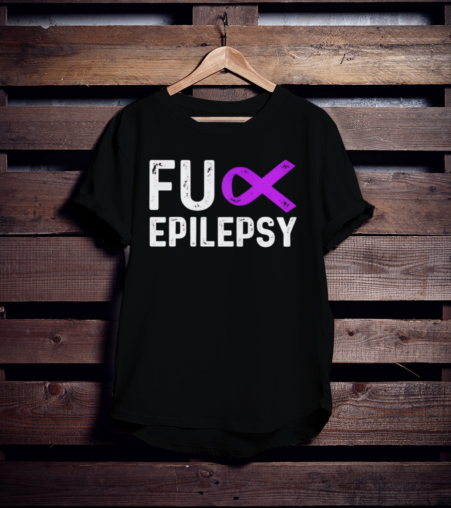 Fuck Epilepsy Purple Ribbon Awareness T-Shirt