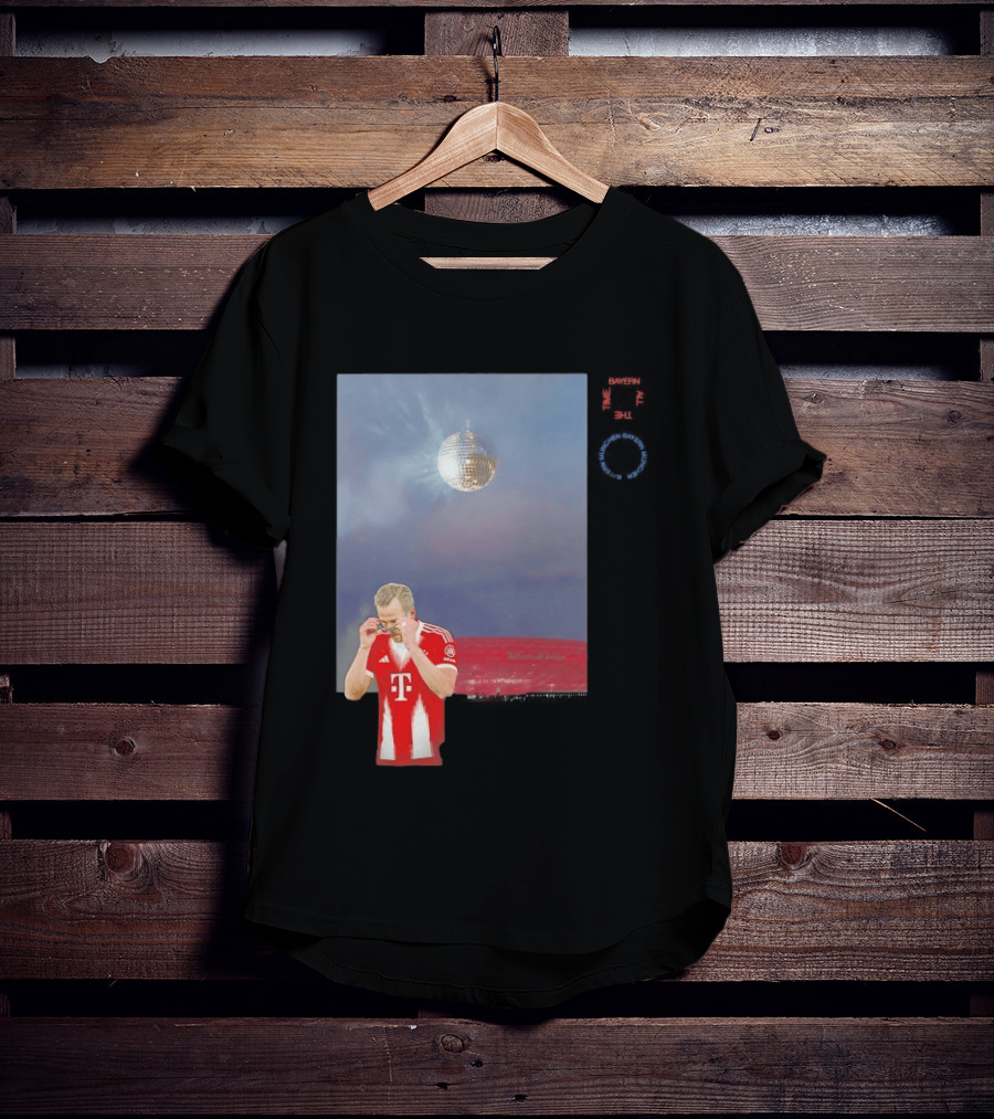 Harry Kane Bayern Munich Disco Ball Football T-Shirt