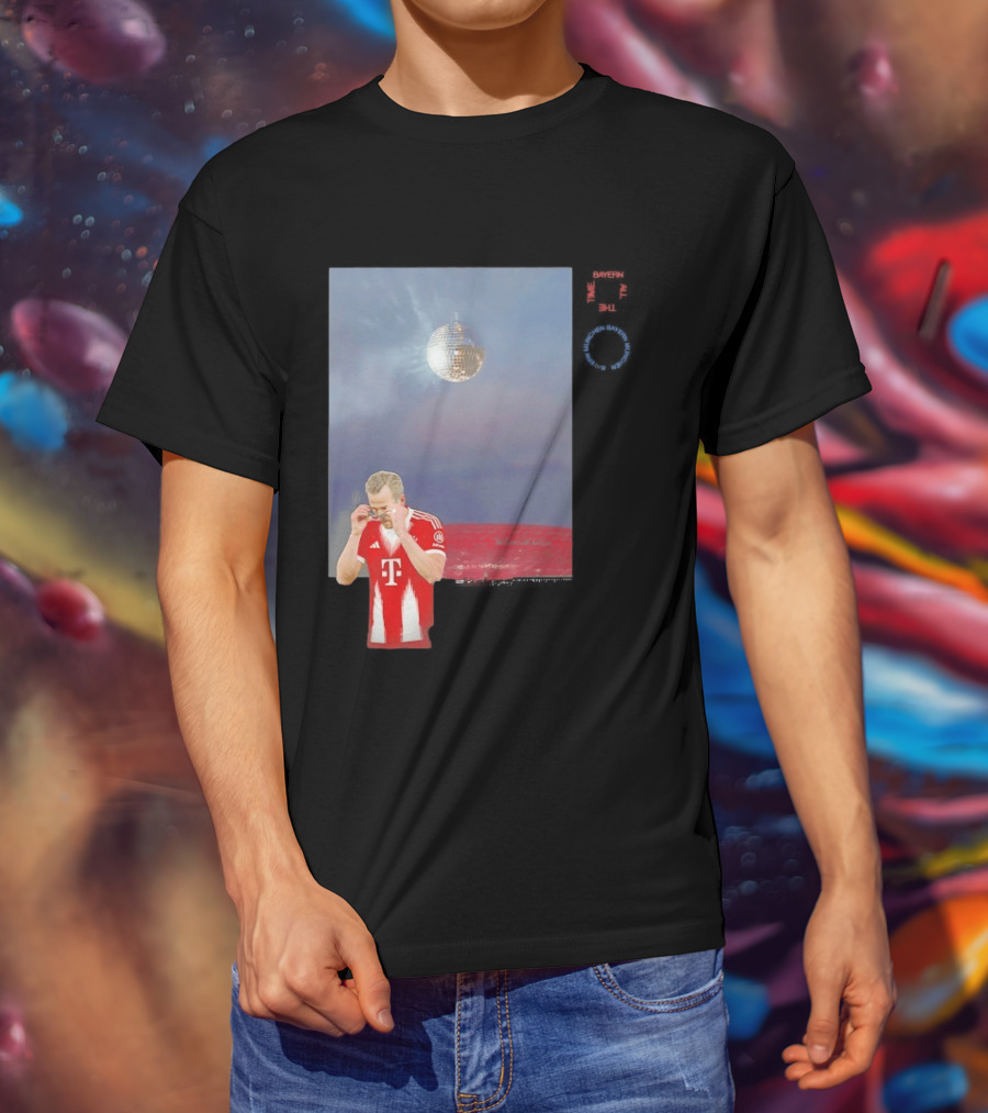 Harry Kane Bayern Munich Disco Ball Football T-Shirt