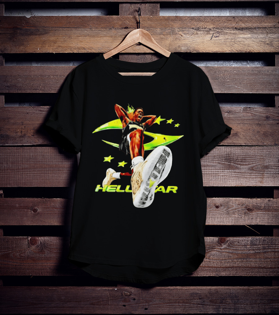 Hell Star Anthony Edwards Minnesota Timberwolves Dunk Flame T-Shirt