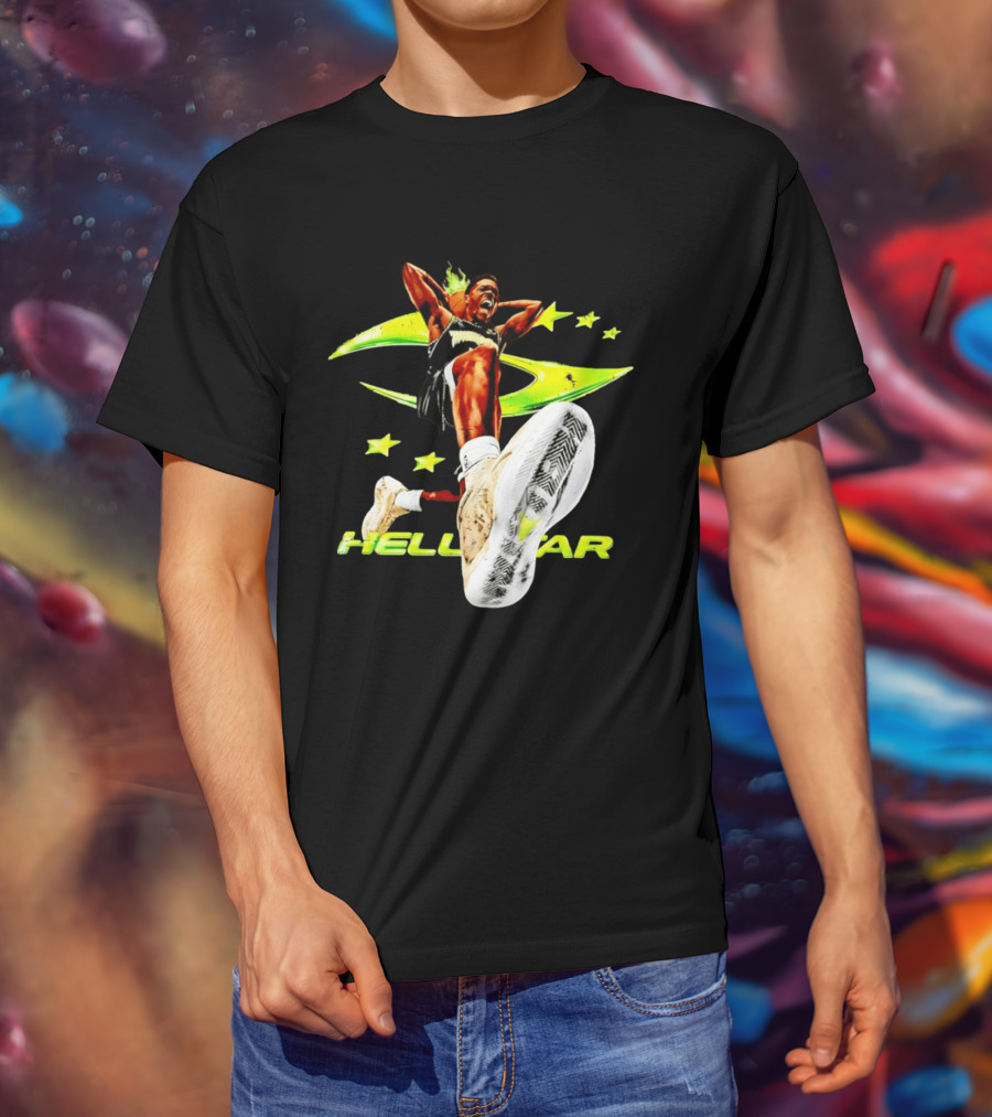 Hell Star Anthony Edwards Minnesota Timberwolves Dunk Flame T-Shirt