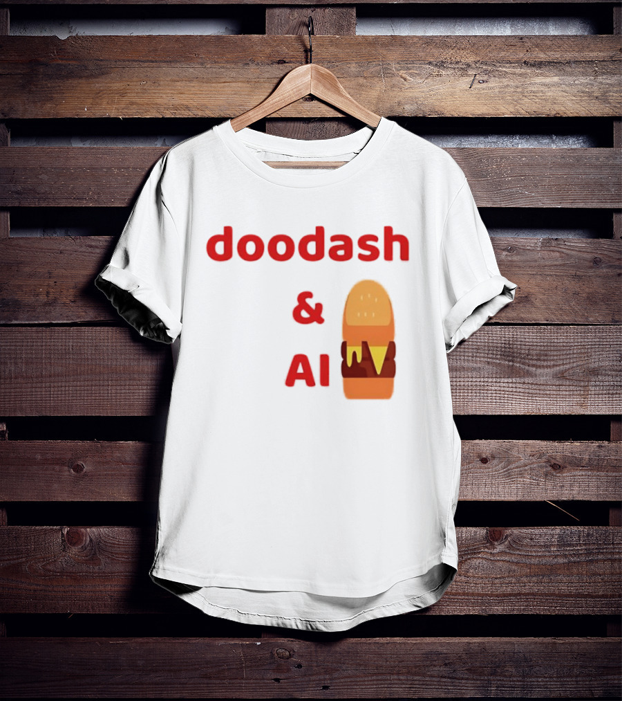 Doodash AI Burger Fast Food Delivery T-Shirt