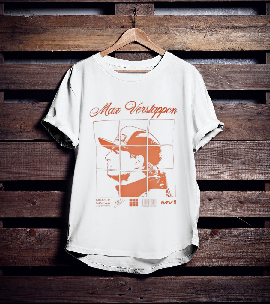 Max Verstappen Red Bull Racing Driver Puzzle T-Shirt