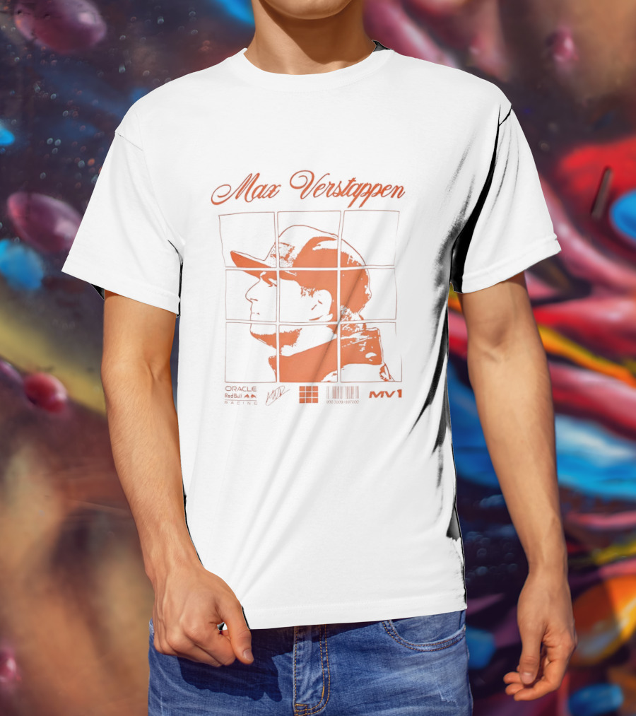 Max Verstappen Red Bull Racing Driver Puzzle T-Shirt
