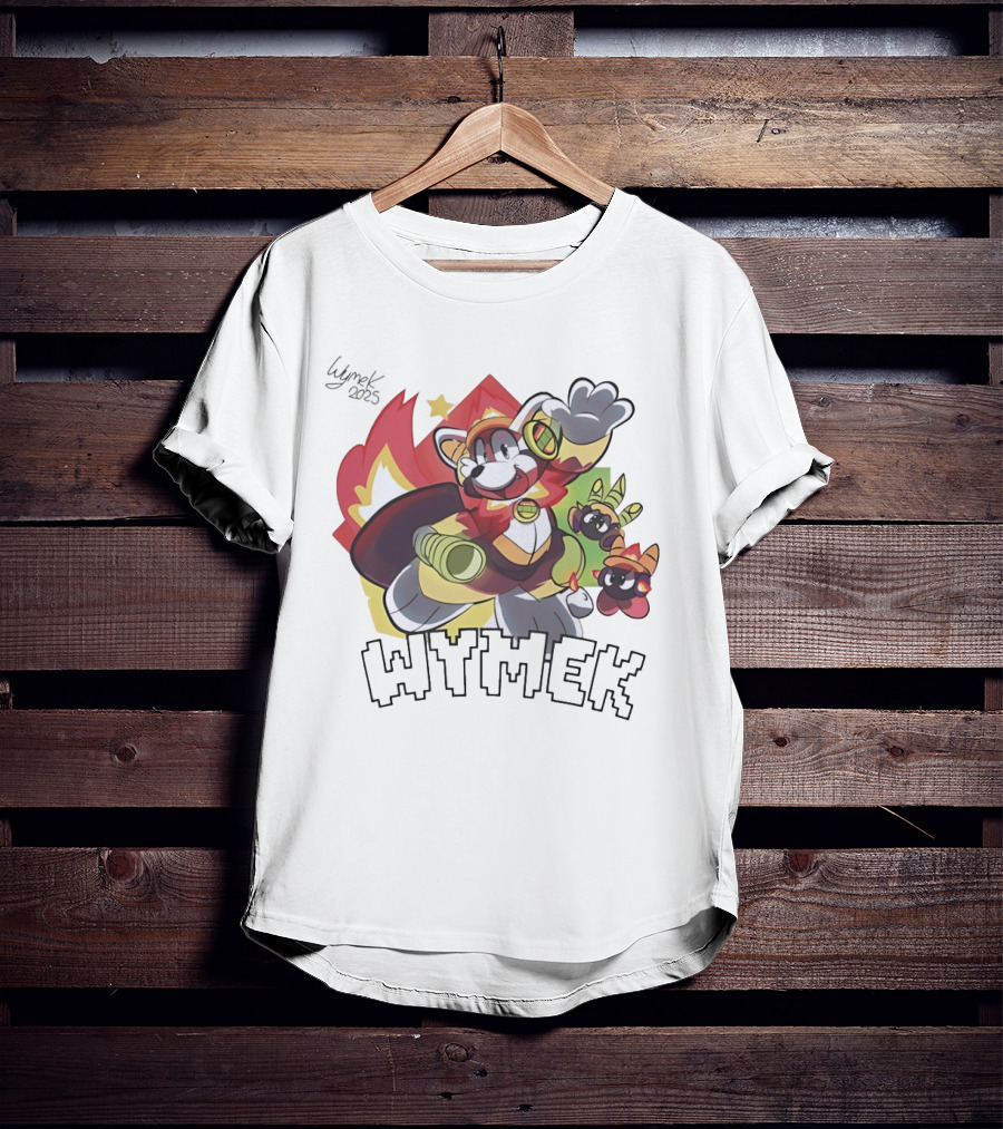 Wymek 2025 Hedgehog Character With Vibrant Colors And Companions T-Shirt