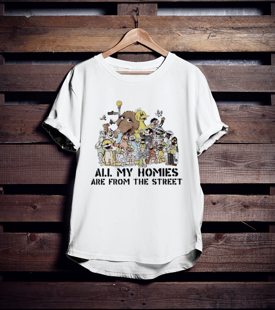 Sesame Street Homies Characters Group T-Shirt
