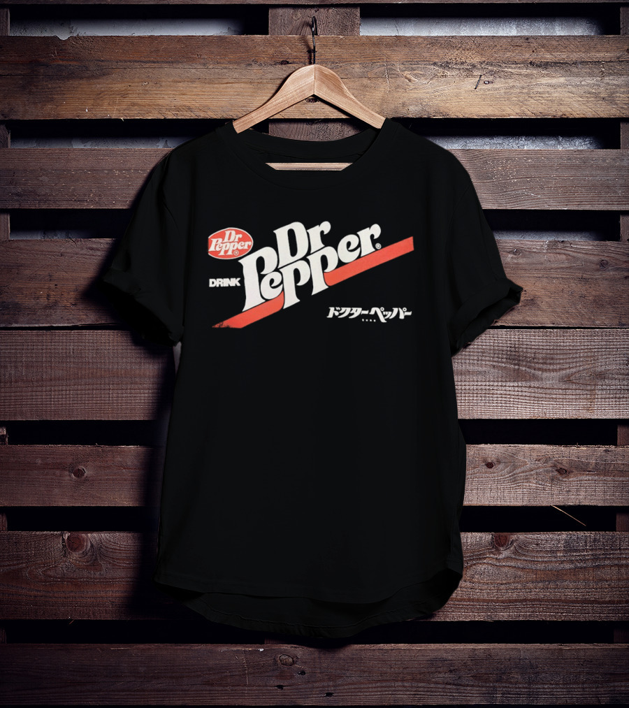 Dr Pepper Drink Japanese Katakana 70s T-Shirt