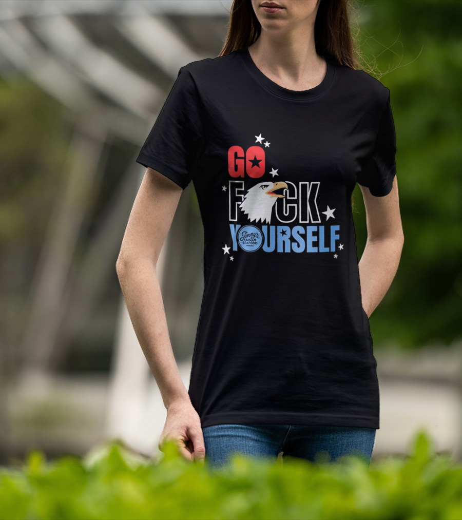 Go Fck Yourself Eagle Star Patriotic Humor T-Shirt