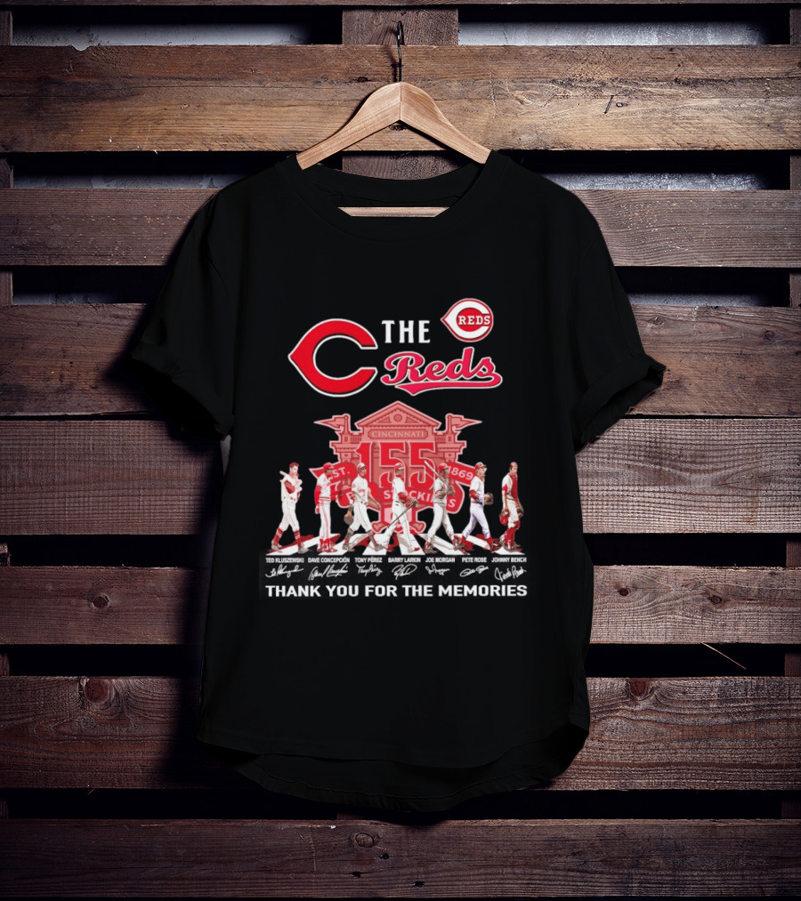 Cincinnati Reds Abbey Road 150th Anniversary Thank You For The Memories T-Shirt