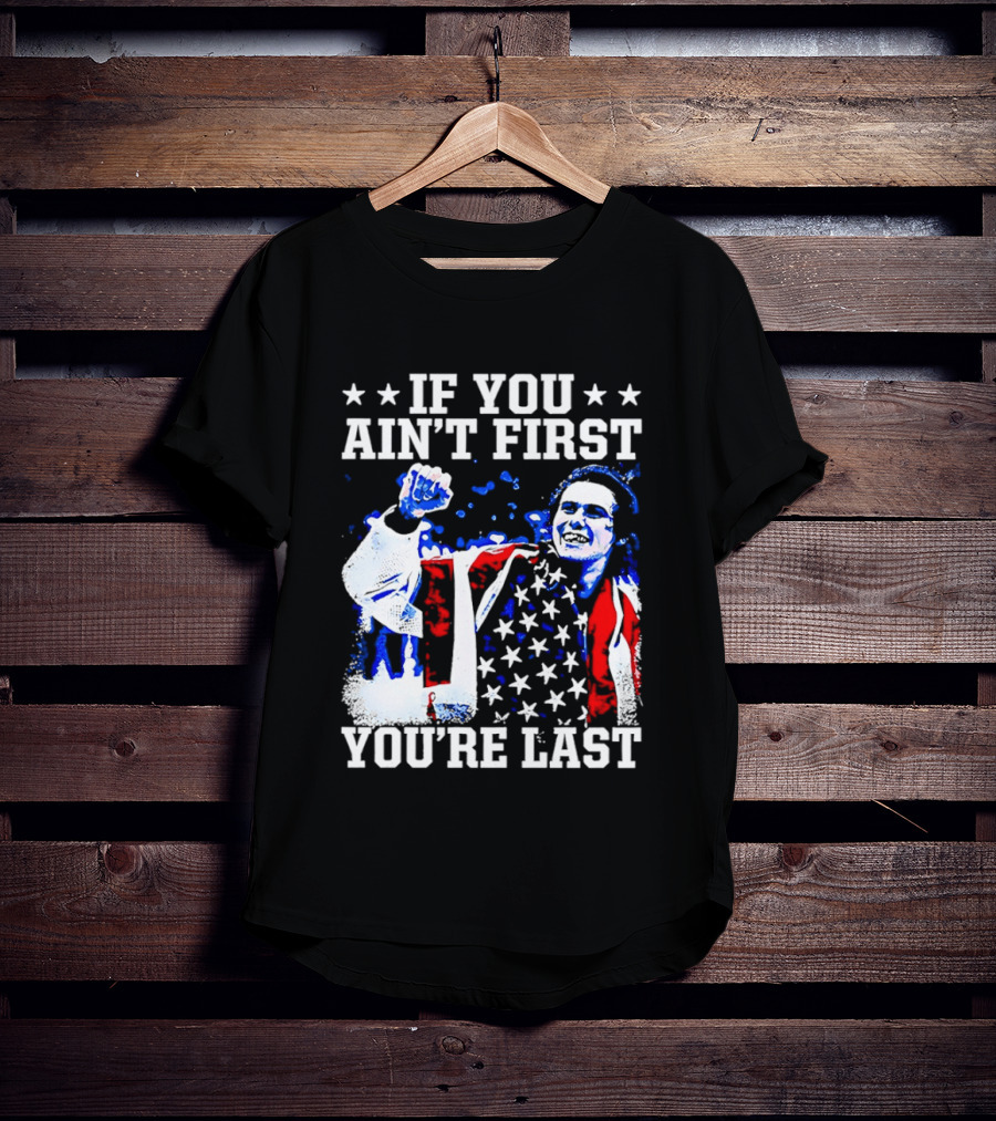 Jack Hughes If You Ain't First You're Last 2026 Winter Olympics USA Flag Victory T-Shirt