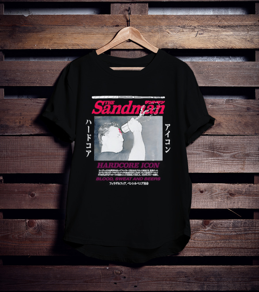 The Sandman Hardcore Icon Blood Sweat And Beers T-Shirt