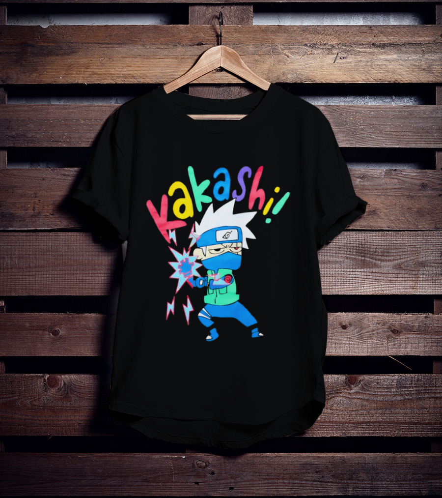 Kakashi Hatake Naruto Colorful Chibi T-Shirt