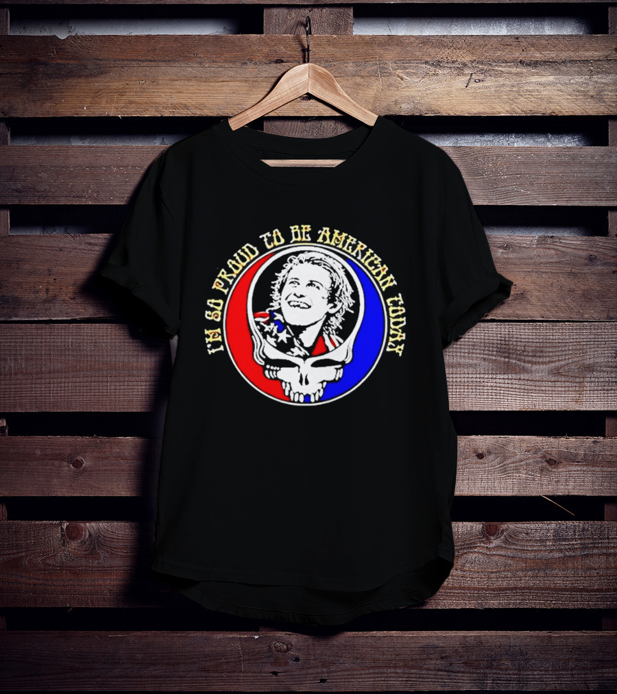 Us Hockey Team Grateful Dead Stealie It's So Proud To Be American Today Jack Hughes American Hero 2026 Winter Olympic Hockey T-Shirt
