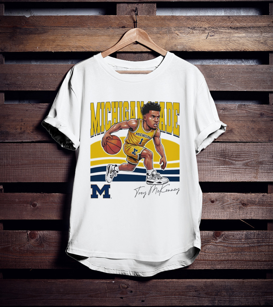Trey McKenney Michigan Made Basketball Wolverines 2026 T-Shirt