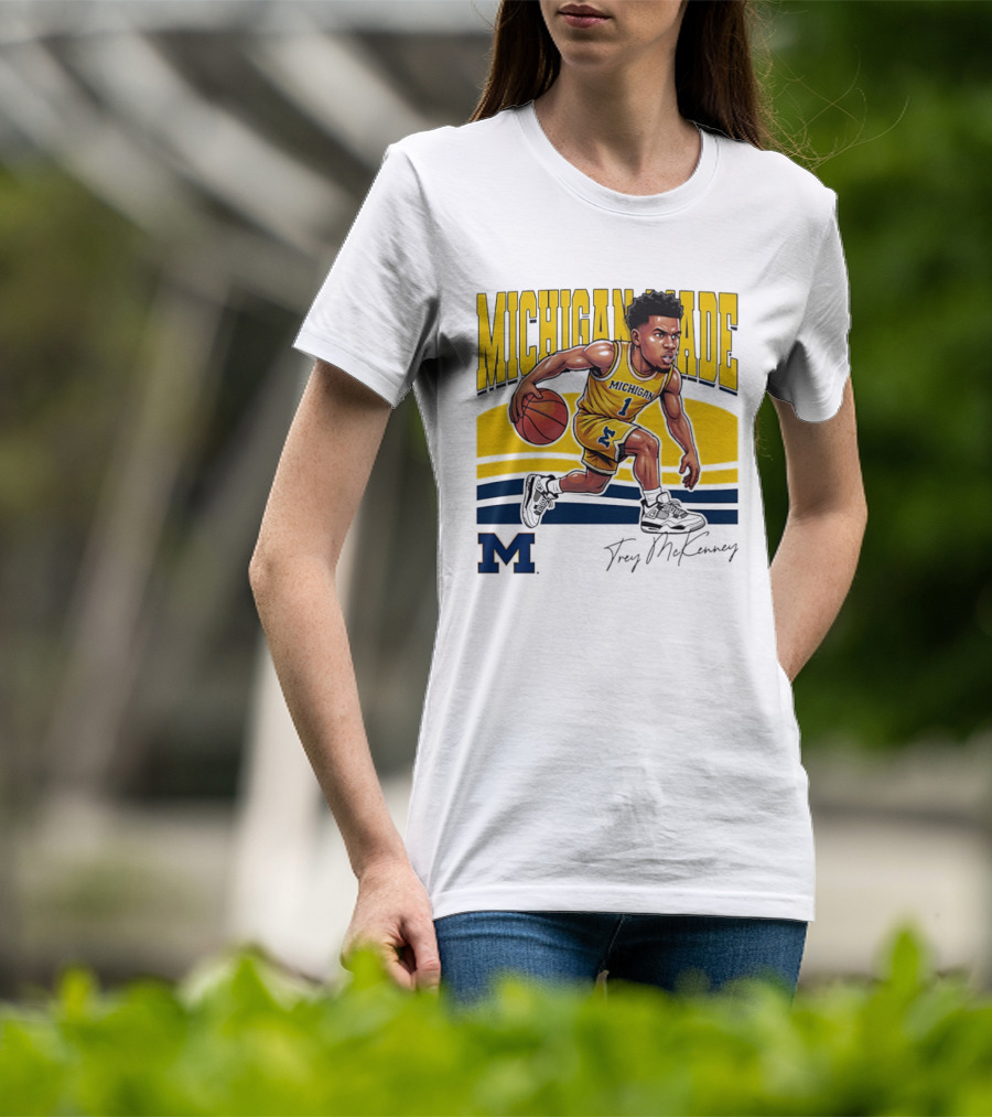 Trey McKenney Michigan Made Basketball Wolverines 2026 T-Shirt