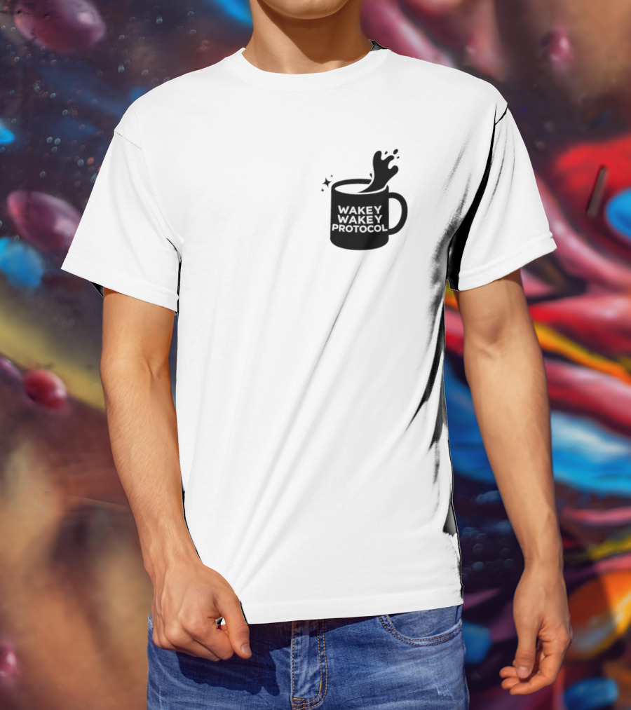 Wakey Wakey Protocol Coffee Spill Cup T-Shirt